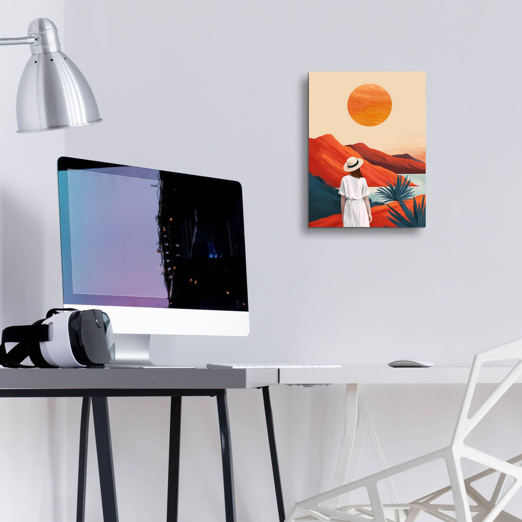 The Girl In The White Dress by Andreas Magnusson - 12x16 acrylic wall art in a room