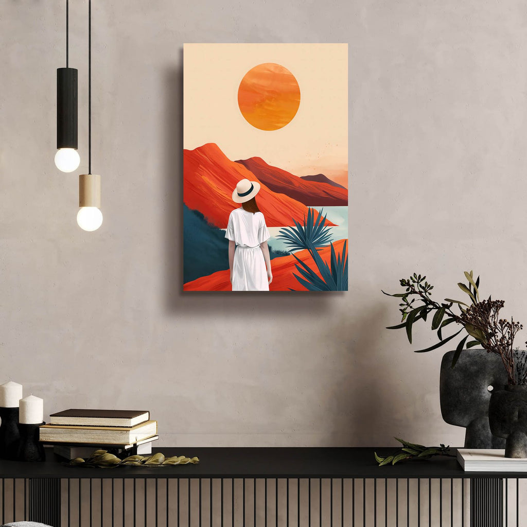 The Girl In The White Dress by Andreas Magnusson - 16x24 acrylic wall art in a room