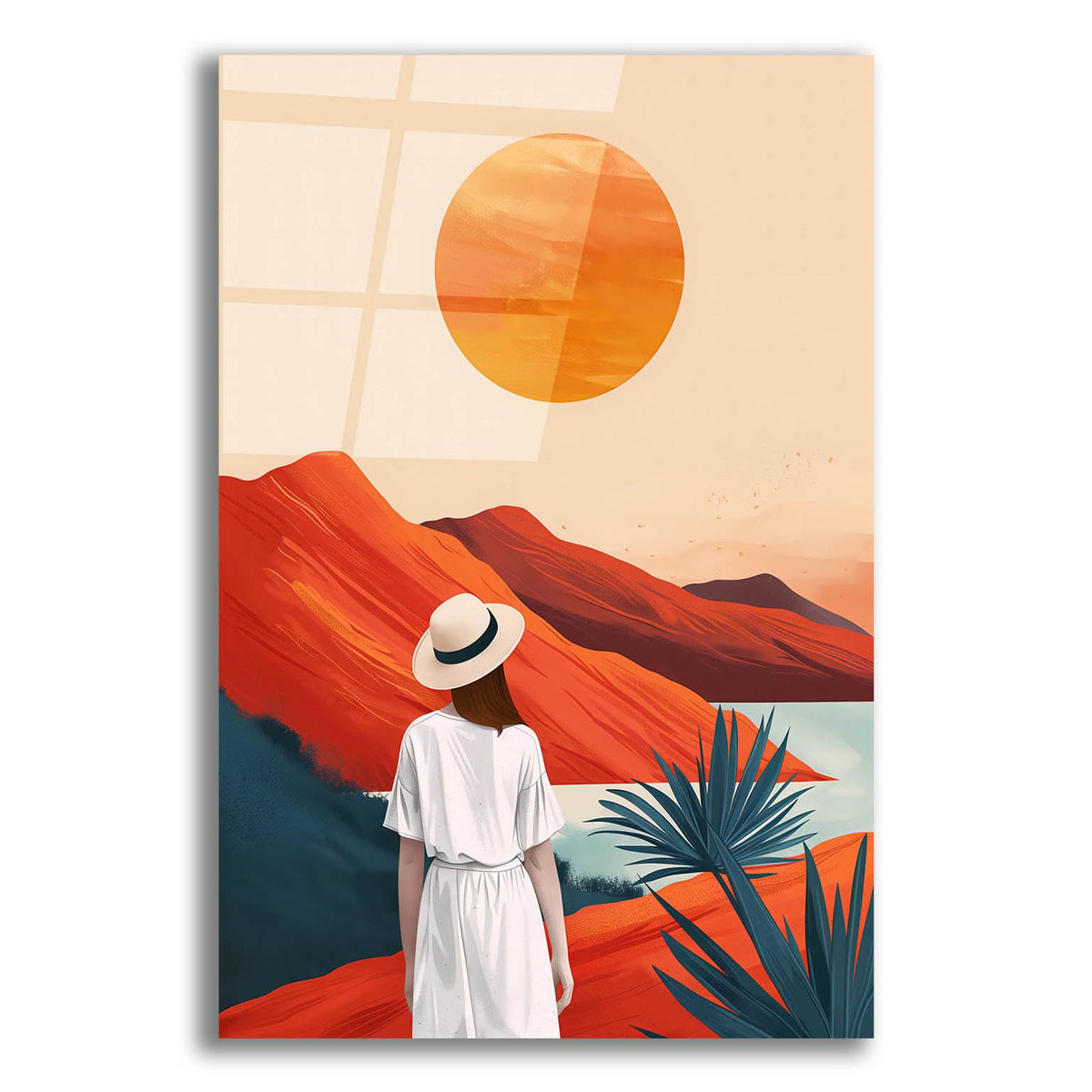 The Girl In The White Dress by Andreas Magnusson acrylic glass wall art
