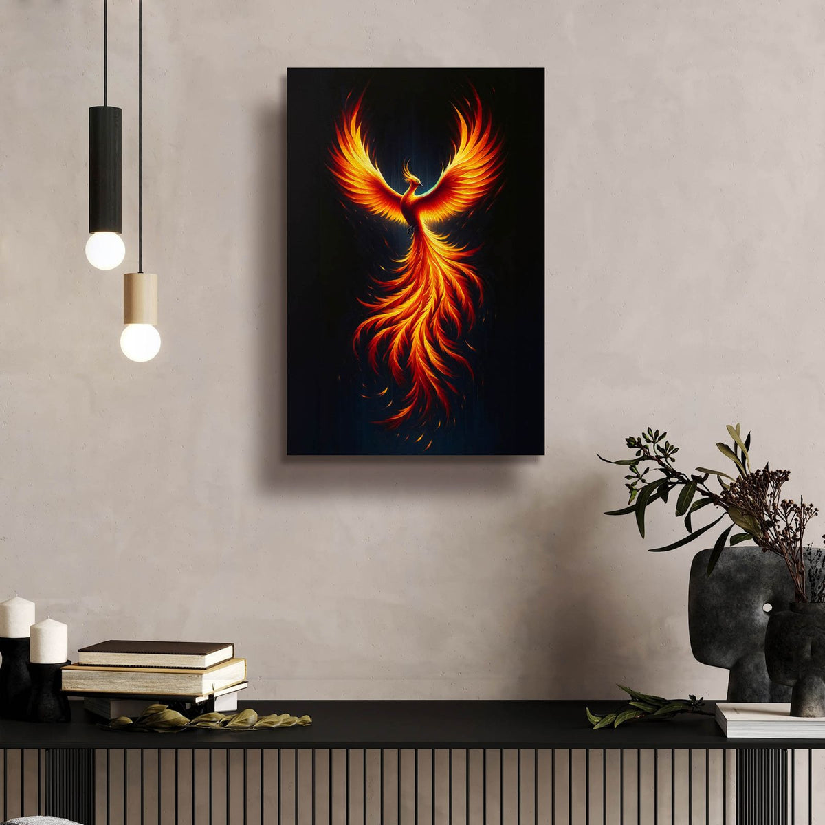The Phoenix by Andreas Magnusson - 16x24 acrylic wall art in a room
