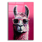 The Pink Llama by Andreas Magnusson acrylic glass wall art