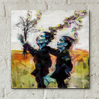 The Psychedelic Dance by Andreas Magnusson - 12x12 acrylic wall art in a room