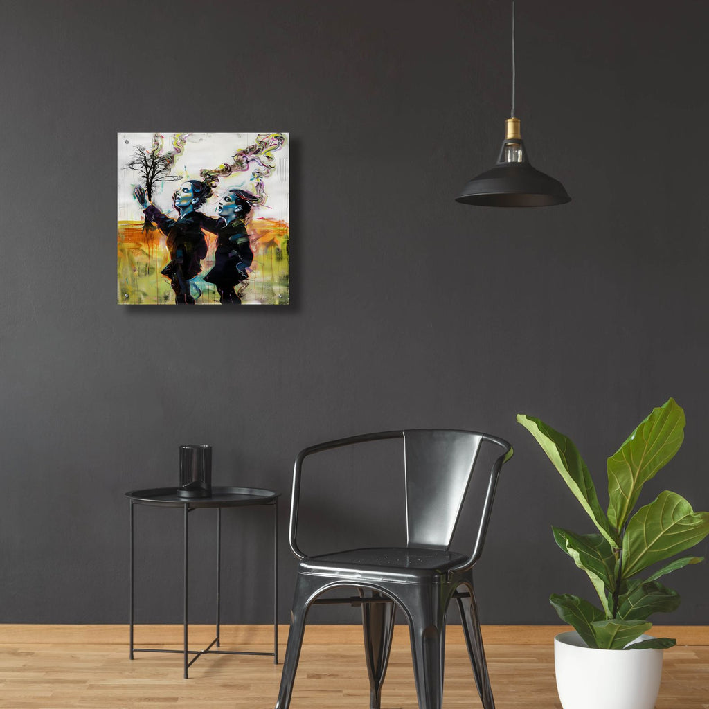 The Psychedelic Dance by Andreas Magnusson - 24x24 acrylic wall art in a room