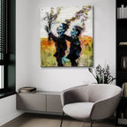 The Psychedelic Dance by Andreas Magnusson - 36x36 acrylic wall art in a room