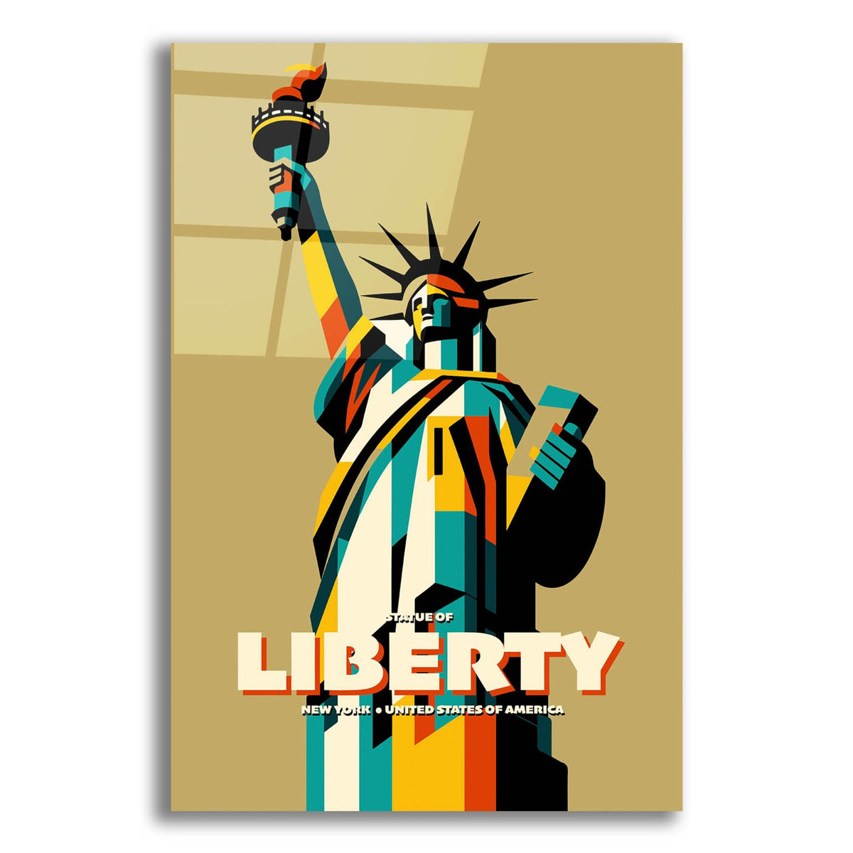 The Statue Of Liberty by Andreas Magnusson acrylic glass wall art