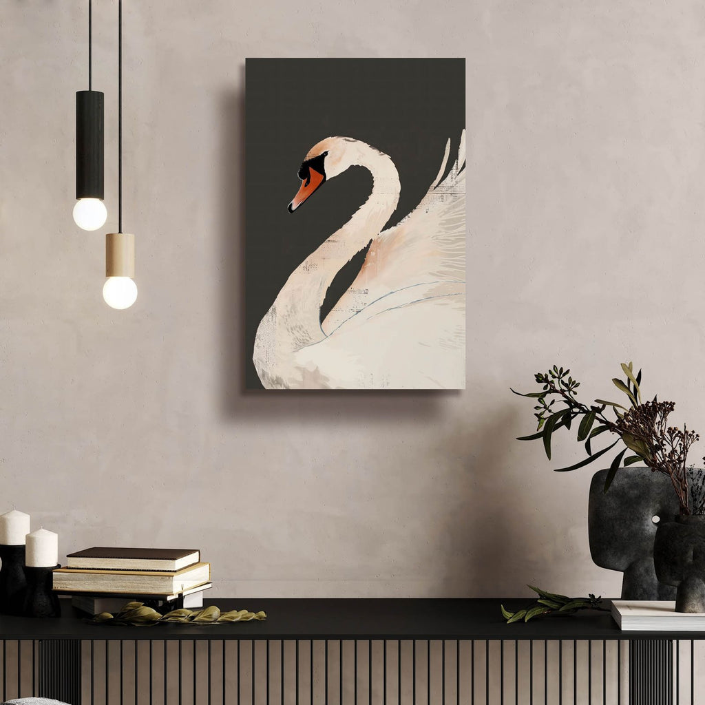 The Swan by Andreas Magnusson - 16x24 acrylic wall art in a room