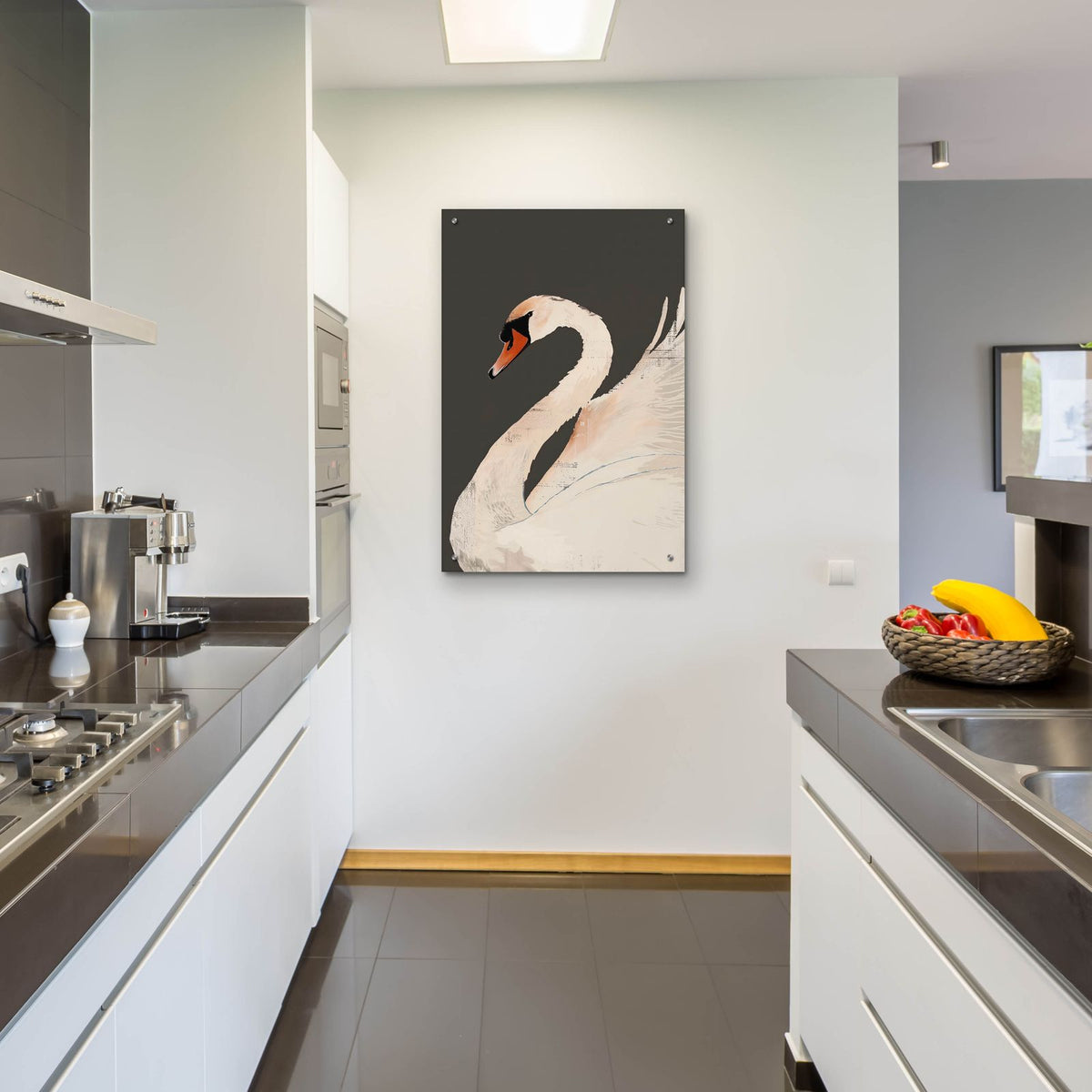 The Swan by Andreas Magnusson - 24x36 acrylic wall art in a room