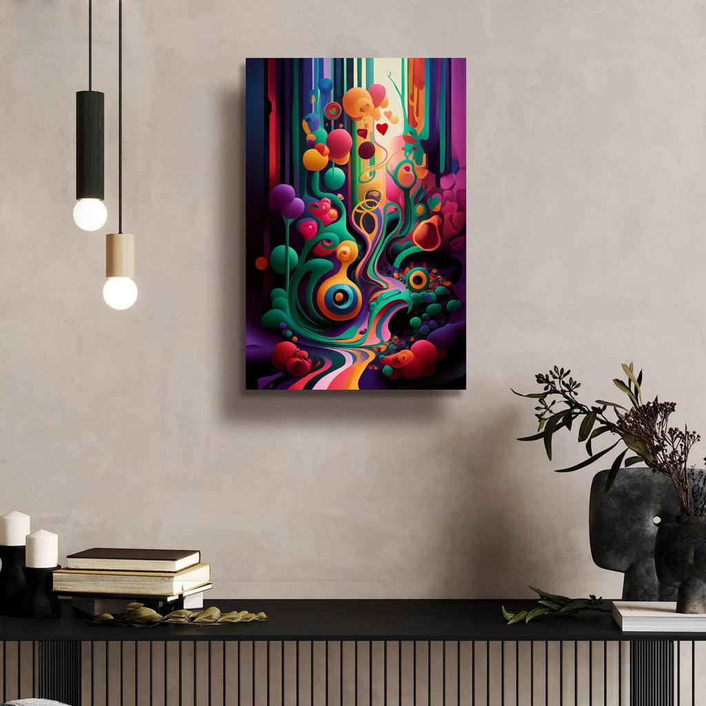 The Vividly Surreal Forest by Andreas Magnusson - 16x24 acrylic wall art in a room