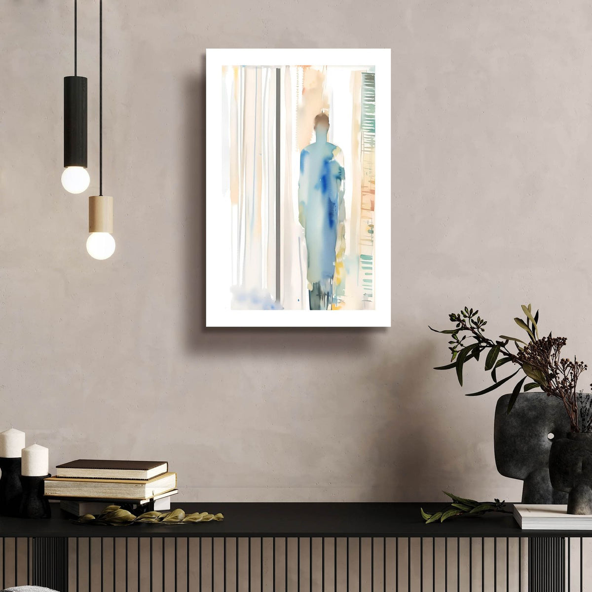 The Window Man by Andreas Magnusson - 16x24 acrylic wall art in a room