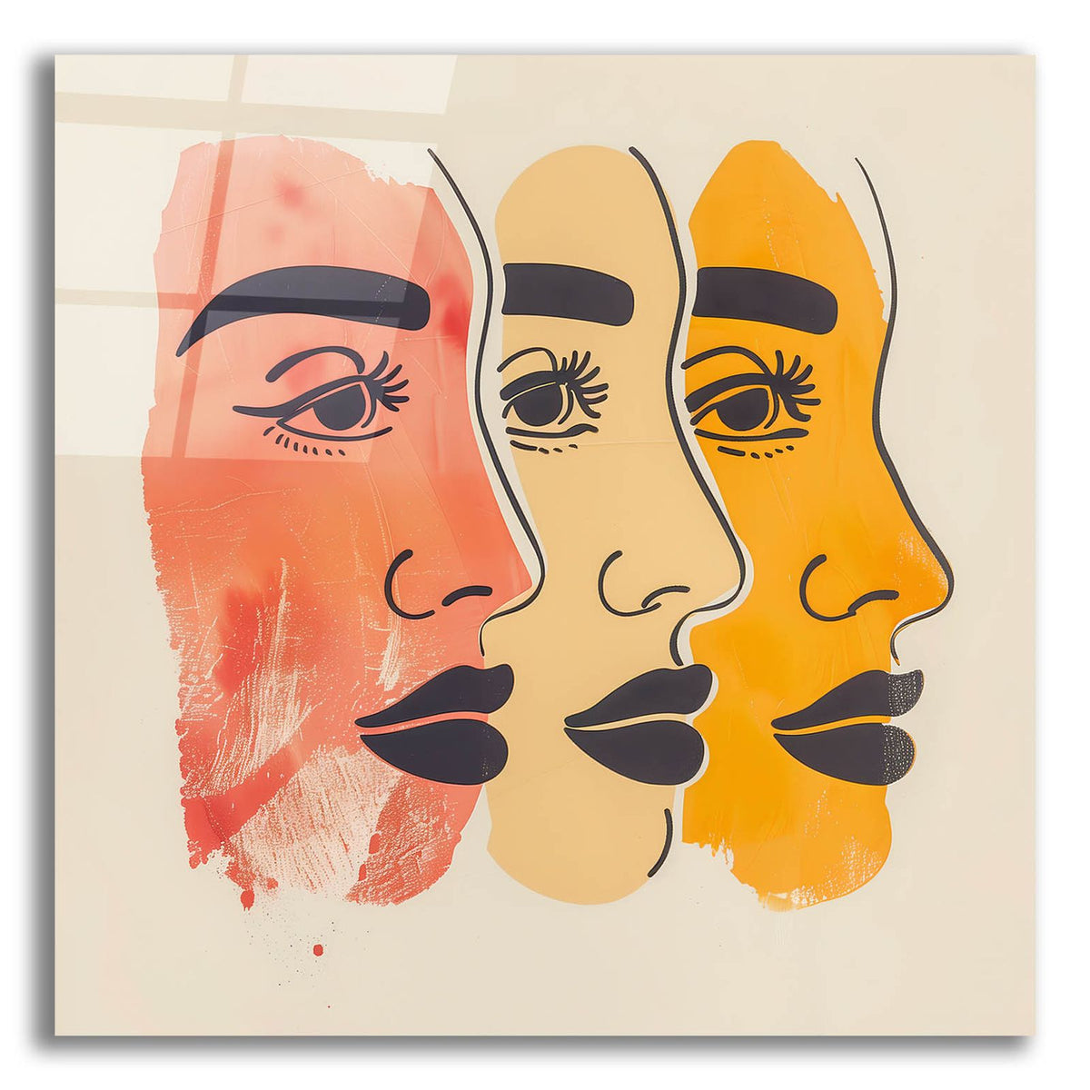 Three Faces by Andreas Magnusson acrylic glass wall art