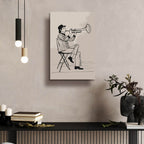 Trumpet Man by Andreas Magnusson - 16x24 acrylic wall art in a room