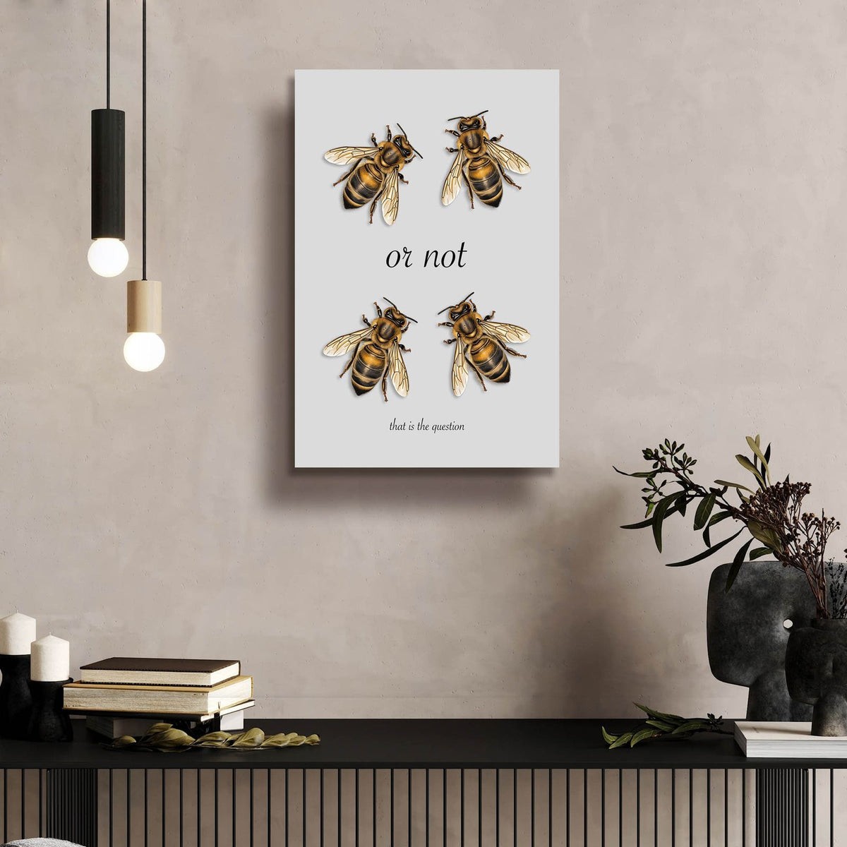 Two Bee Or Not Two Bee by Andreas Magnusson - 16x24 acrylic wall art in a room
