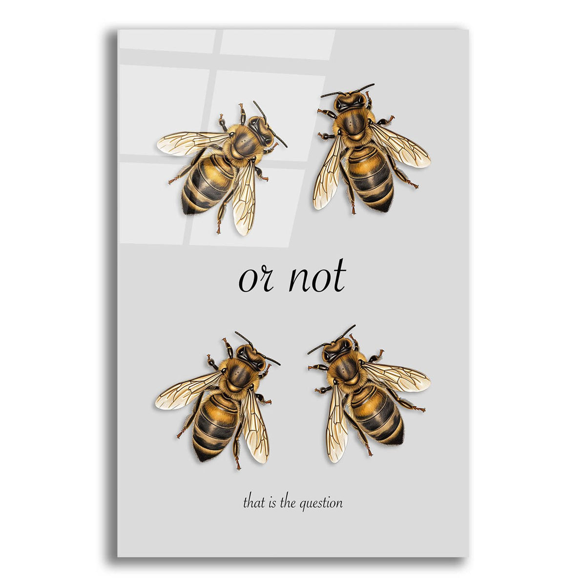 Two Bee Or Not Two Bee by Andreas Magnusson acrylic glass wall art
