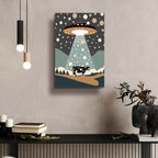Ufo Cow by Andreas Magnusson - 16x24 acrylic wall art in a room