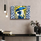 Umbrella Girl by Andreas Magnusson - 24x16 acrylic wall art in a room