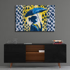 Umbrella Girl by Andreas Magnusson - 36x24 acrylic wall art in a room