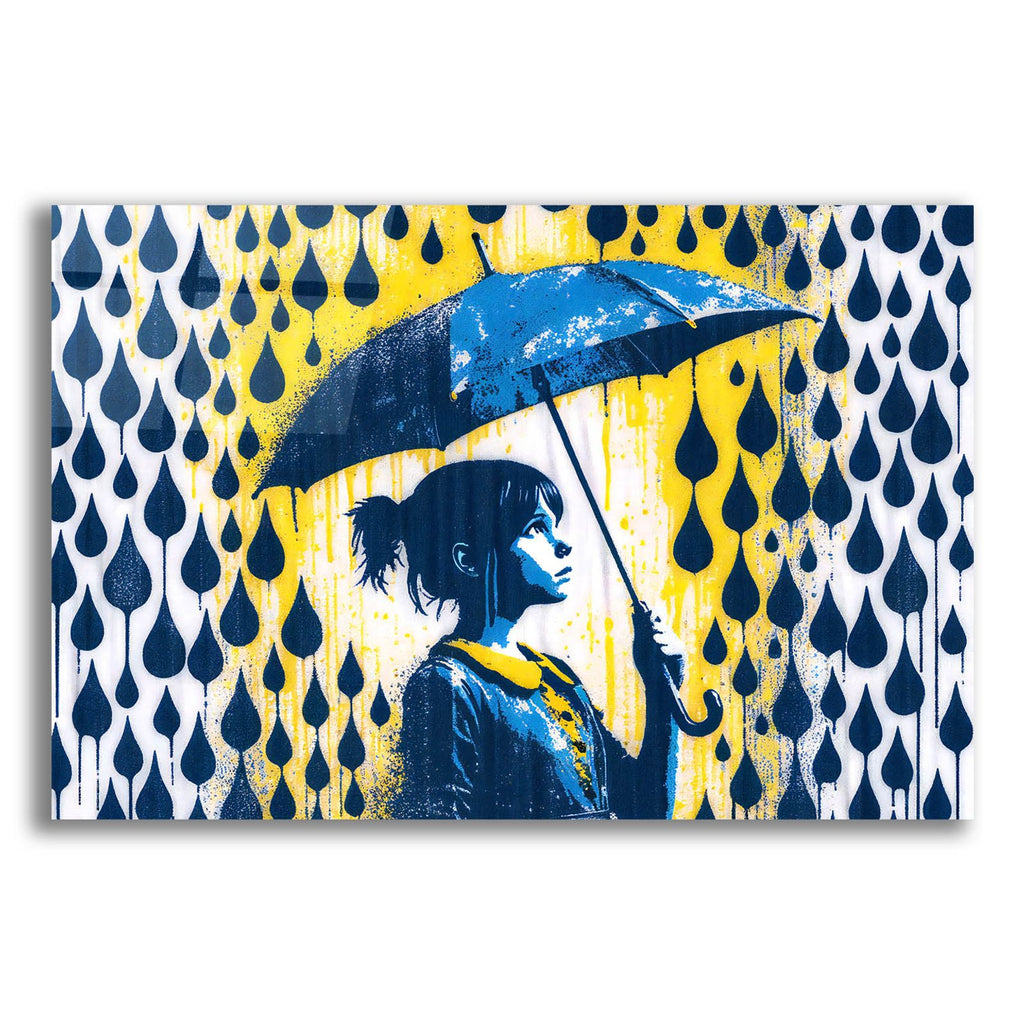 Umbrella Girl by Andreas Magnusson acrylic glass wall art
