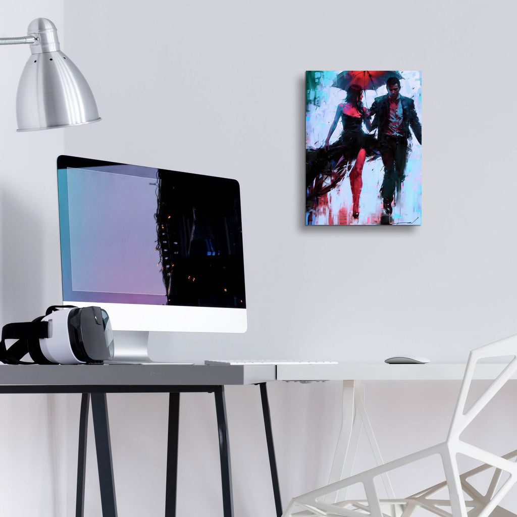 Walking In The Rain by Andreas Magnusson - 12x16 acrylic wall art in a room