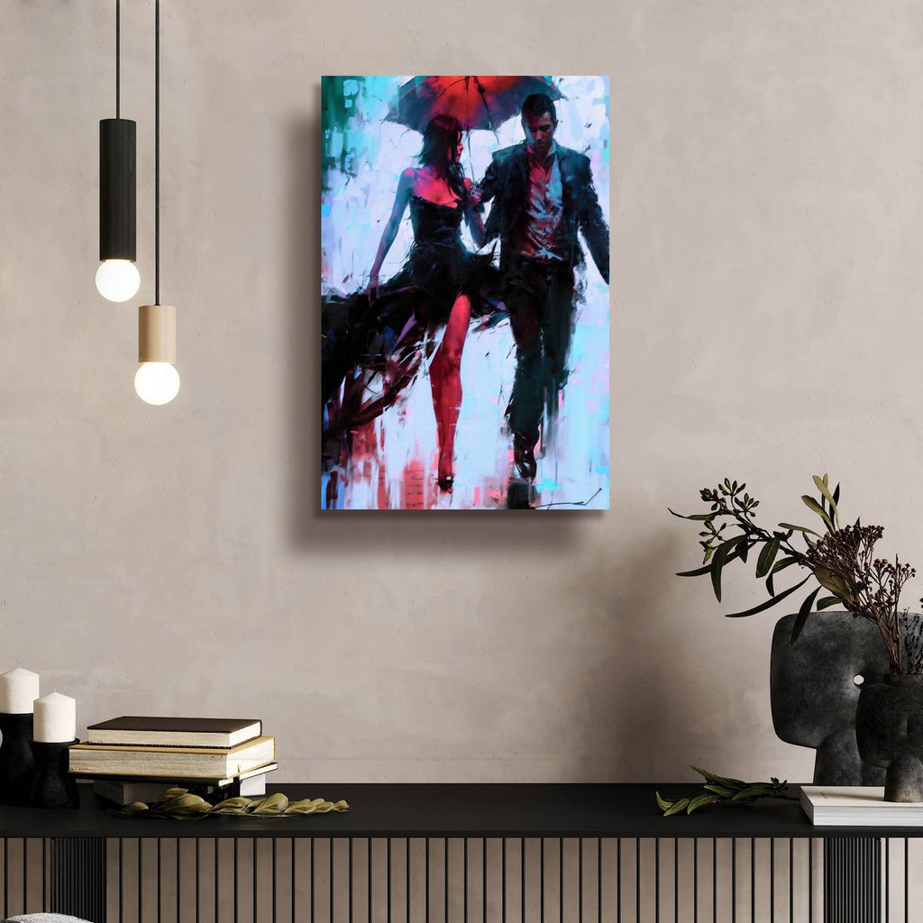 Walking In The Rain by Andreas Magnusson - 16x24 acrylic wall art in a room