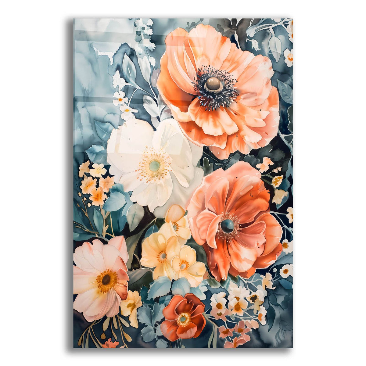 Watercolor Floral 7 by Andreas Magnusson acrylic glass wall art