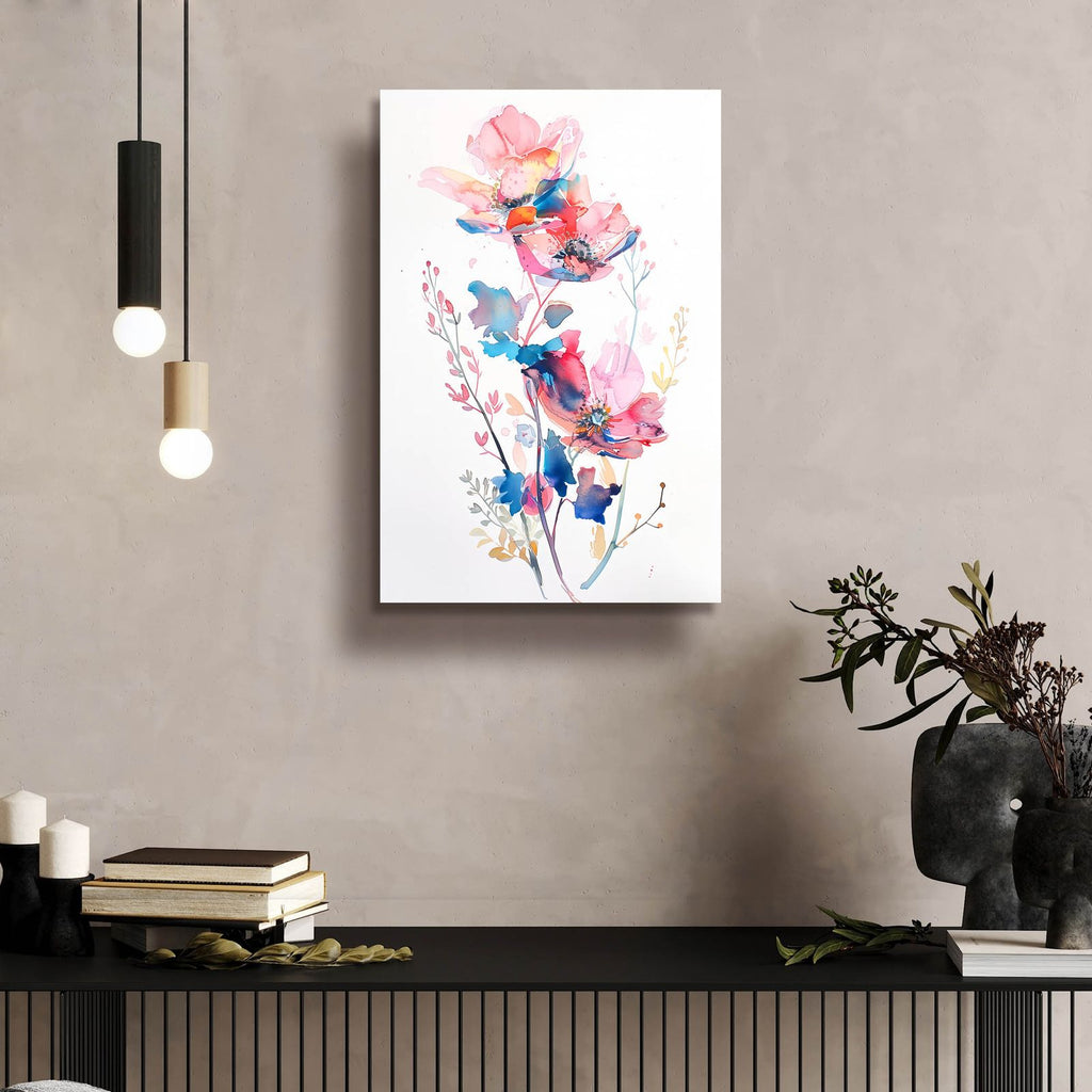 Watercolor Floral 8 by Andreas Magnusson - 16x24 acrylic wall art in a room