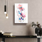 Watercolor Floral 8 by Andreas Magnusson - 16x24 acrylic wall art in a room