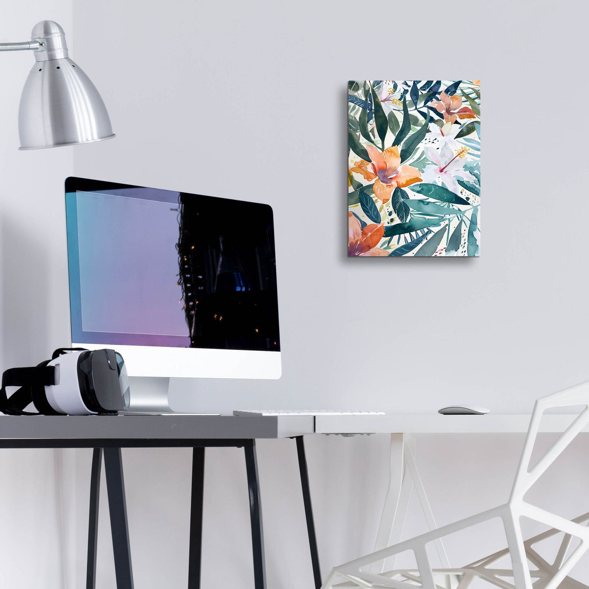 Watercolor Floral 9 by Andreas Magnusson - 12x16 acrylic wall art in a room