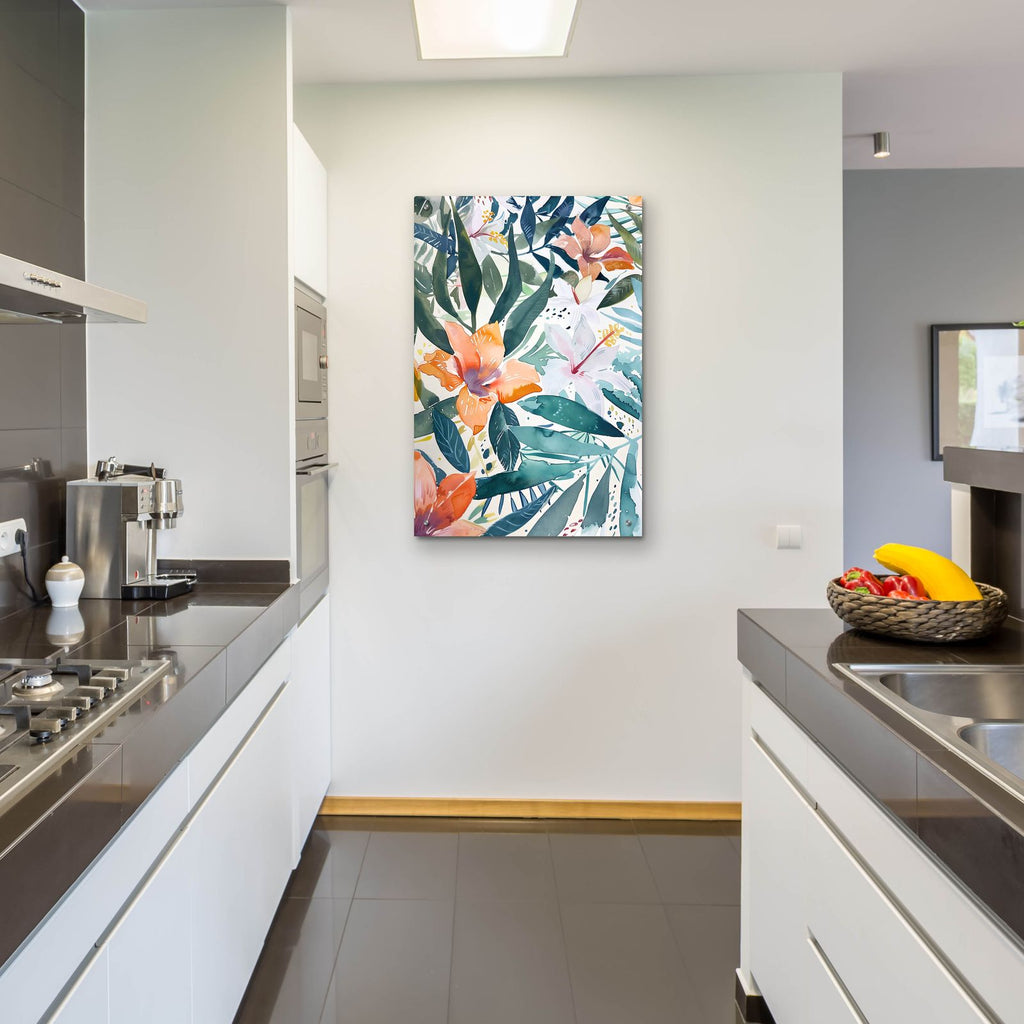 Watercolor Floral 9 by Andreas Magnusson - 24x36 acrylic wall art in a room