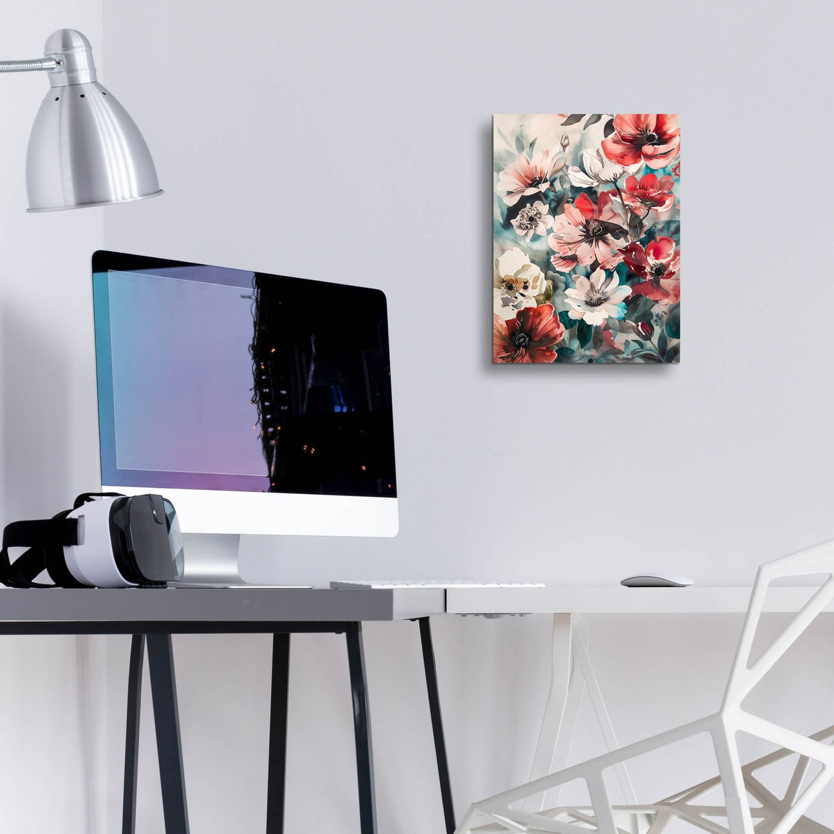 Watercolor Floral 11 by Andreas Magnusson - 12x16 acrylic wall art in a room