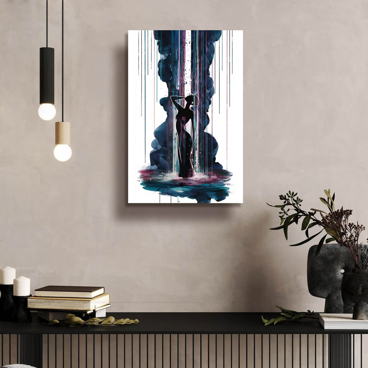 Waterfall by Andreas Magnusson - 16x24 acrylic wall art in a room