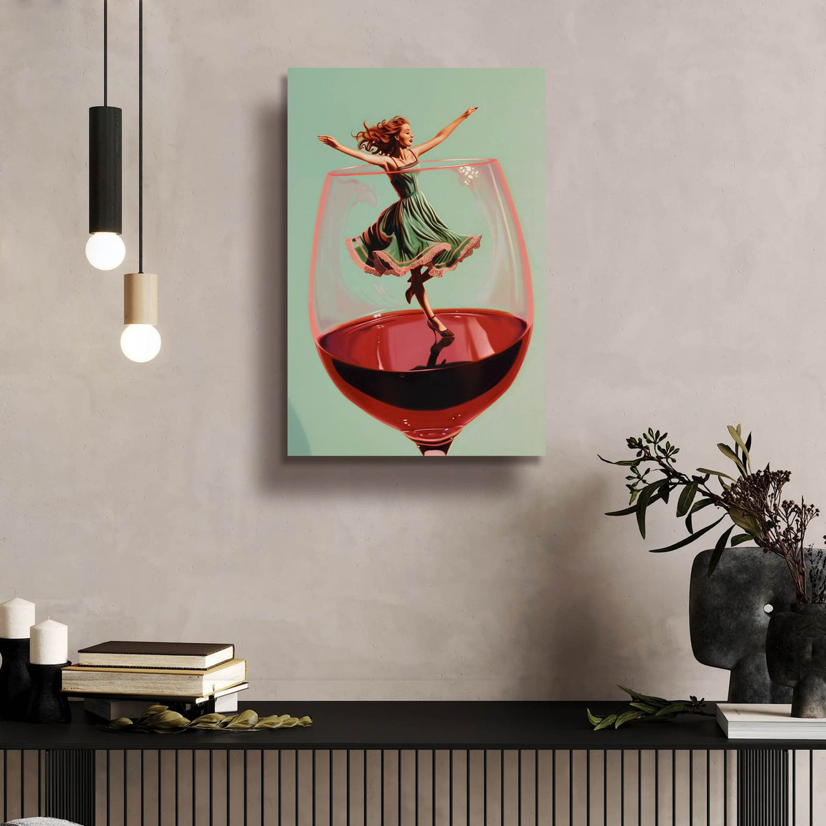 Wine Dance by Andreas Magnusson - 16x24 acrylic wall art in a room