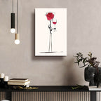 Wine Rose by Andreas Magnusson - 16x24 acrylic wall art in a room