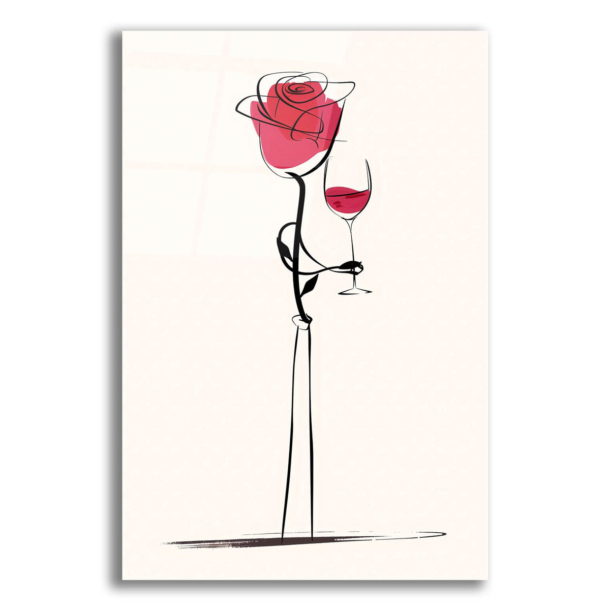 Wine Rose by Andreas Magnusson acrylic glass wall art