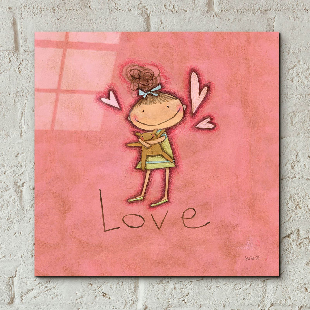 Love by Anne Tavoletti - 12x12 acrylic wall art in a room