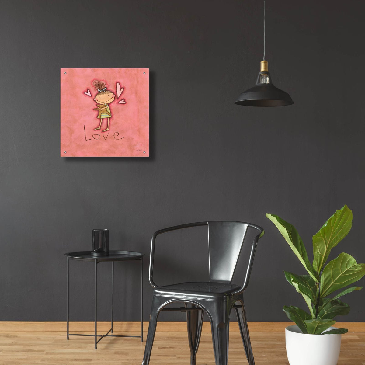 Love by Anne Tavoletti - 24x24 acrylic wall art in a room
