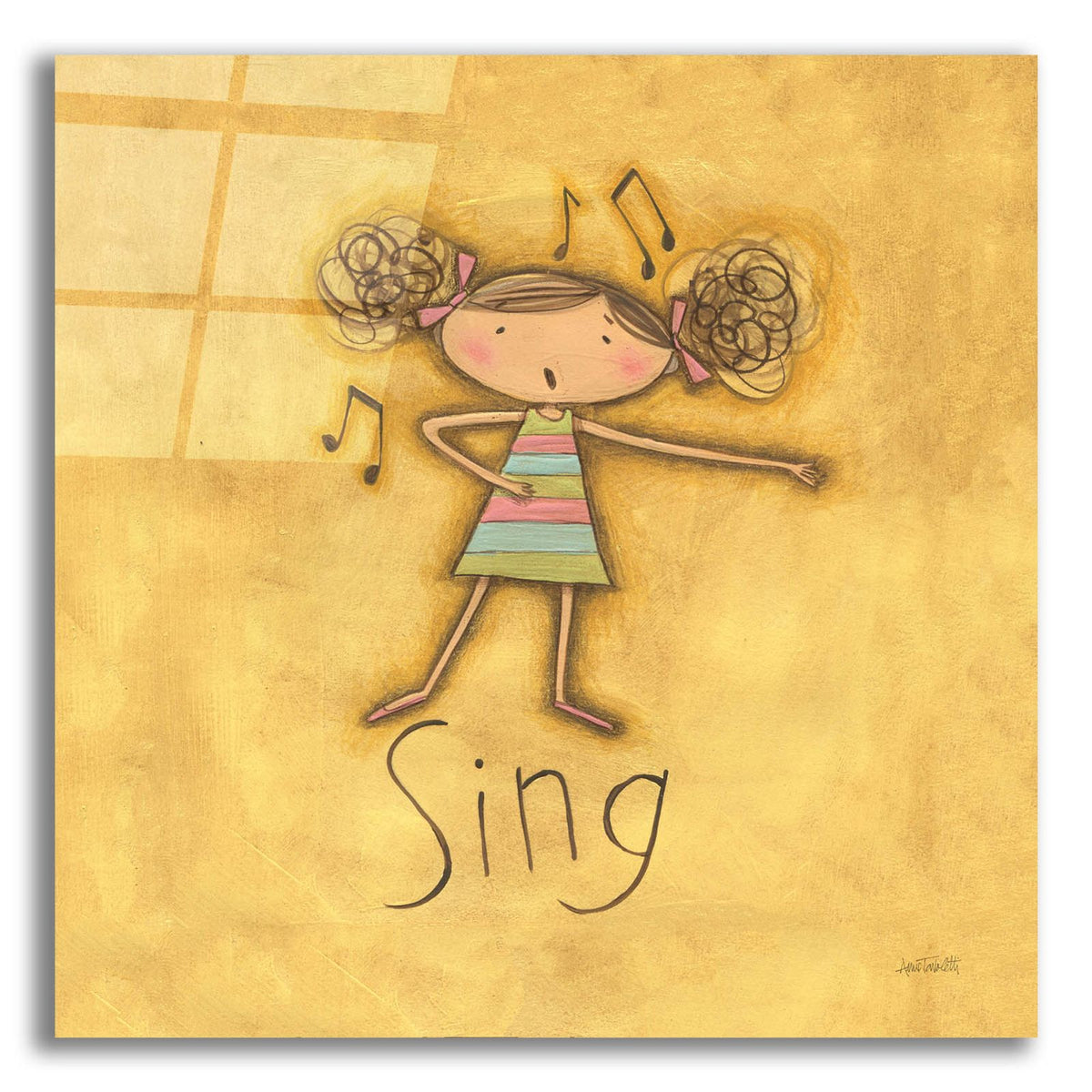 Sing by Anne Tavoletti acrylic glass wall art