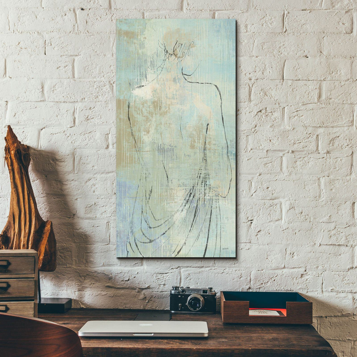 Beauty In The Mist I Panel C by Anne Tavoletti - 12x24 acrylic wall art in a room