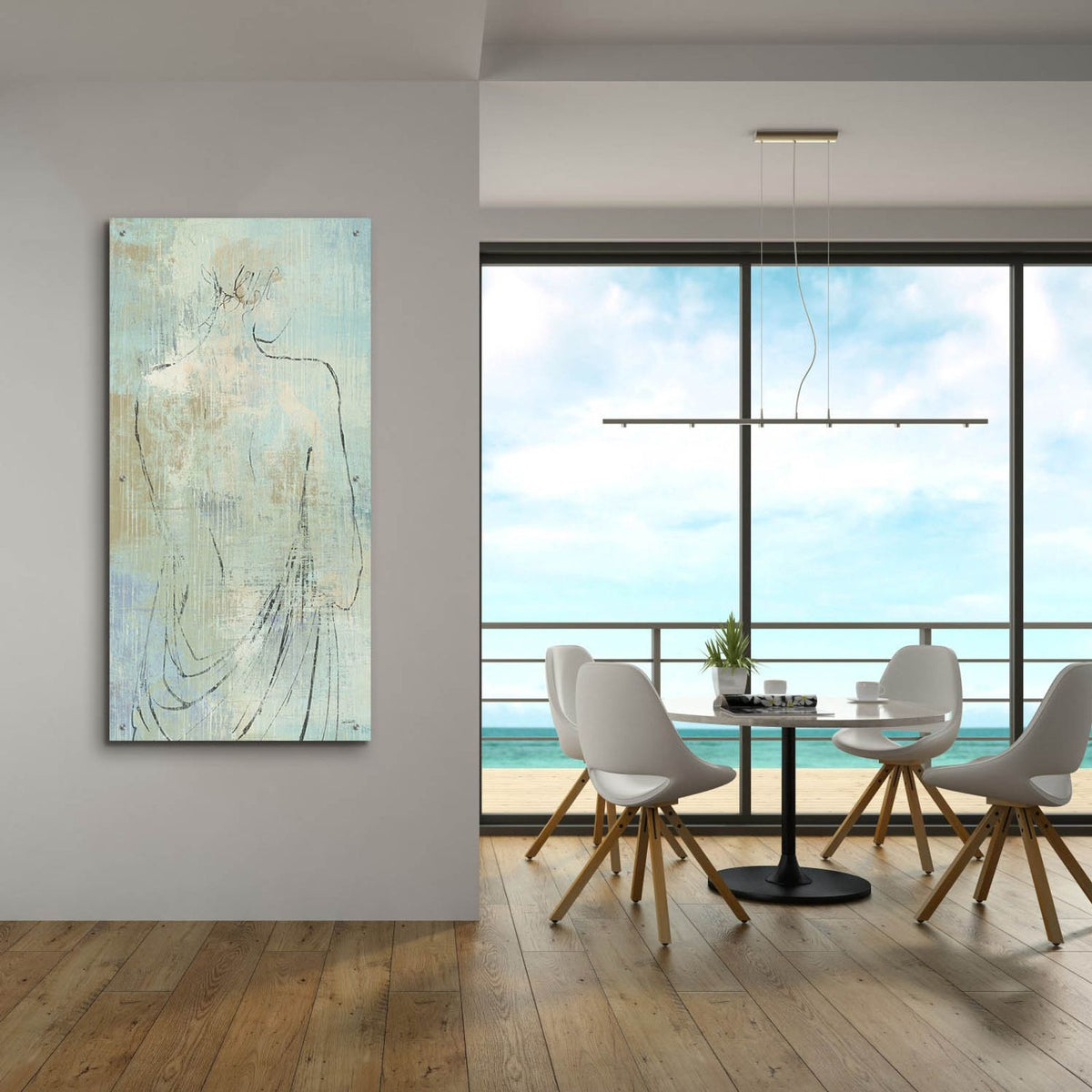 Beauty In The Mist I Panel C by Anne Tavoletti - 24x48 acrylic wall art in a room