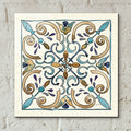 Coastal Breeze Tile 1 by Anne Tavoletti - 12x12 acrylic wall art in a room
