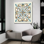 Coastal Breeze Tile 1 by Anne Tavoletti - 36x36 acrylic wall art in a room