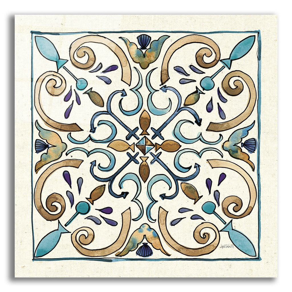 Coastal Breeze Tile 1 by Anne Tavoletti acrylic glass wall art