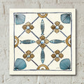 Coastal Breeze Tile 2 by Anne Tavoletti - 12x12 acrylic wall art in a room