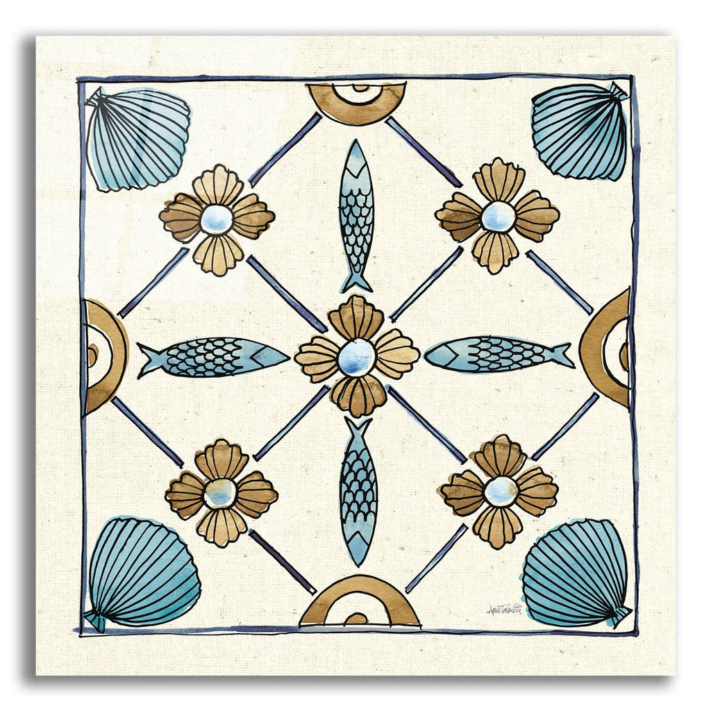 Coastal Breeze Tile 2 by Anne Tavoletti acrylic glass wall art