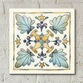 Coastal Breeze Tile 3 by Anne Tavoletti - 12x12 acrylic wall art in a room