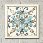 Coastal Breeze Tile 4 by Anne Tavoletti - 12x12 acrylic wall art in a room