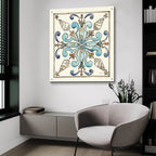 Coastal Breeze Tile 4 by Anne Tavoletti - 36x36 acrylic wall art in a room