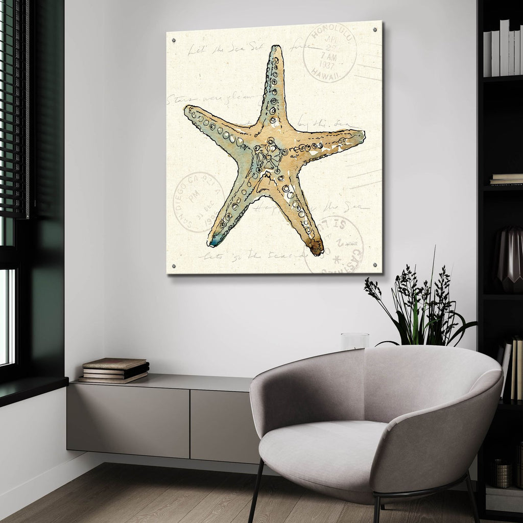 Coastal Breeze 8 by Anne Tavoletti - 36x36 acrylic wall art in a room