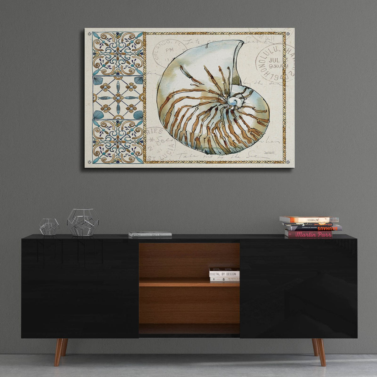 Coastal Breeze 1 by Anne Tavoletti - 36x24 acrylic wall art in a room