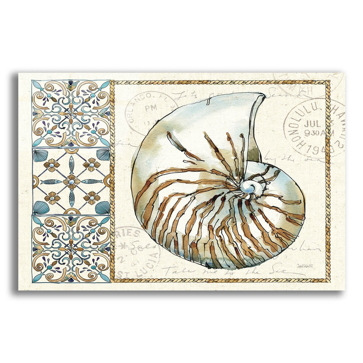 Coastal Breeze 1 by Anne Tavoletti acrylic glass wall art