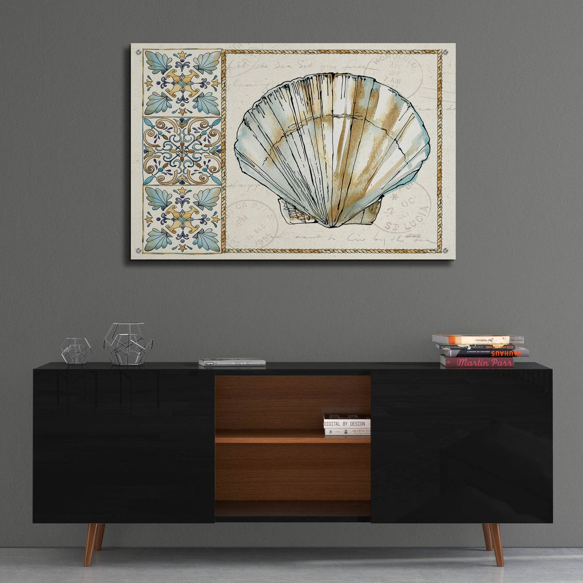 Coastal Breeze 3 by Anne Tavoletti - 36x24 acrylic wall art in a room